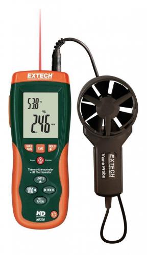 Extech HD300: Dahili InfraRed Termometre ile CFM / CMM Termo-Anemometre