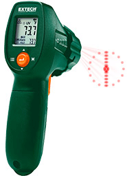 Extech IR300UV:  UV Kaçak Dedektörü ile IR Termometre