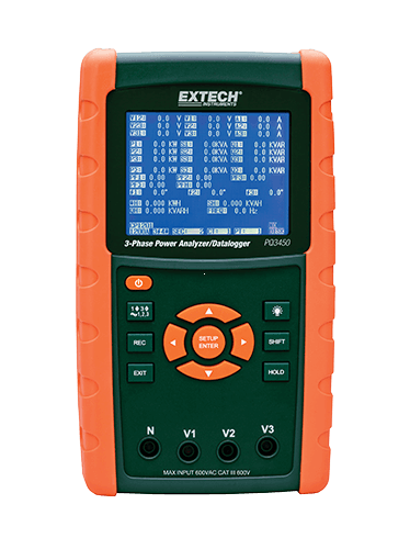 Extech PQ3450 3 Fazlı Güç ve Harmonik Analizörü