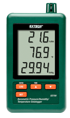 Extech SD700: Barometrik Basınç / Nem / Sıcaklık Datalogger