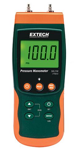 Extech SDL730: Diferansiyel Basınç Manometresi / Datalogger