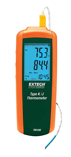 Extech TM100: Tip K / J Tek Giriş Termometresi